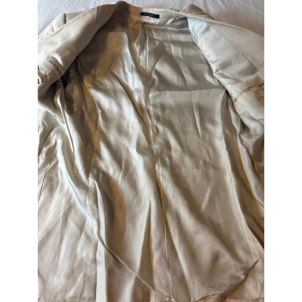 Emporio  Armani Made in Italy Blazer Sport Coat Mens39R Beige